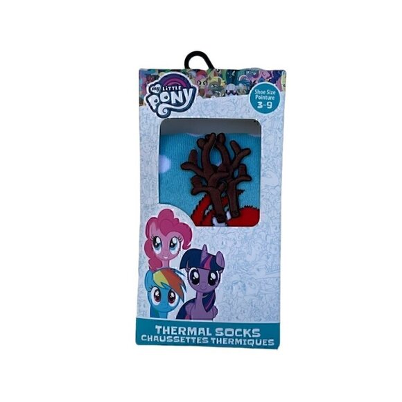 My Little  Pony Holiday Thermal Socks NEW - Picture 1 of 4